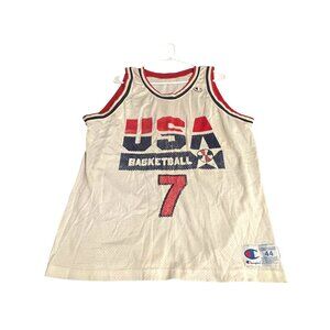 Vintage Larry Bird USA Olympic Dream Team Basketball Champion Jersey 44